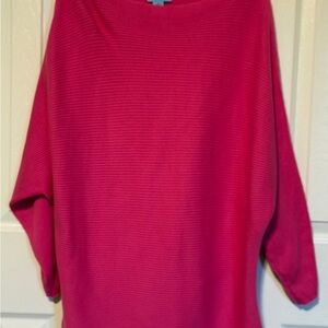 CeCe Pink Pullover Long Sleeve Tunic Sweater Small